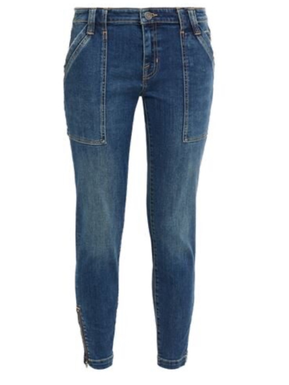 Joie Park Denim Skinny Ankle Zipper Utility Jeans - Size 30